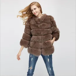 Damen-Pelzmantel, Lederjacke, sexy, elegant, warm, mit Kapuze, einfarbig, Umlegekragen, offener Stich, Wholeskin