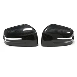 2 st bilar Baksyn Spegelskal för Mercedes-Benz W463 G500 G63 GLE GLS R Klass Dry Carbon Fiber Rearview Mirror Housing