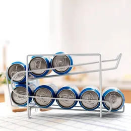 Armazenamento de cozinha Desktop de camada dupla criativa pode fazer refrigerador de refrigerador cola organizador de estar de bebidas prateleira