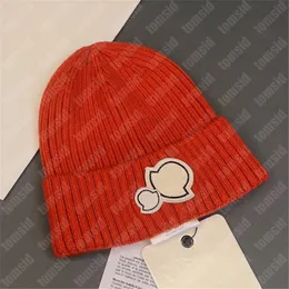 Solidne męskie designerskie czapki beanie dla kobiety moda czapka zimowa luksusowa wełniana czapka z dzianiny Bonnet miękkie dopasowane ciepłe czapki Tomsid