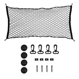 자동차 주최자 부트 트렁크 그물 조절 가능한 나일론 탄성 저장 백 범용화물 메쉬 하이킹 캠프 자동 후면