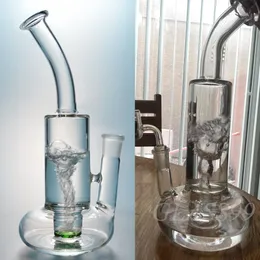 Glass Hookah Bongs Bubbler Tornado Fuction Lifebuoy Base Cyclone Percolator Glass Water Pipes Dab Rigs with 18 mm Joint