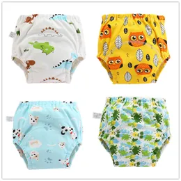 Cloth Diapers 4pc/Lot Baby Cotton Training Pants Panties Waterproof Reusable Toolder Nappies Diaper Underwear 221014