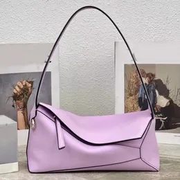 Сумка Hobo под мышками с геометрическим рисунком, сумка на плечо с клапаном, сумка для женщин, модная сумка-пазл из натуральной кожи, открытый женский клатч на плечо, сумка на молнии