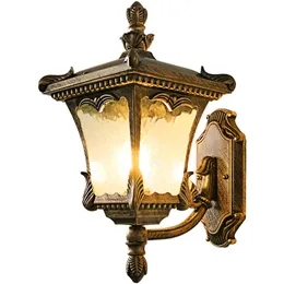 Outdoor Waterproof Porch Wall Lamp Luxury Villa Painted Metal European Landscape Tower Corridor Hallway Door Bedroom Bedside Bracket Sconces