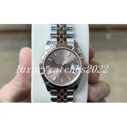 V5 여성을위한 시계 슈퍼 품질 31mm 로즈 골드 스테인리스 케이스 및 워치 밴드 사파이어 jubilee 기계 자동 숙녀 손목 시계