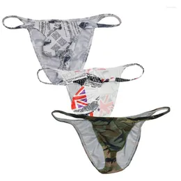 Underpants Sexy The Spaper Printed Underwear Men Pants Bikini Mini Briefs Men's Super Soft & Smooth