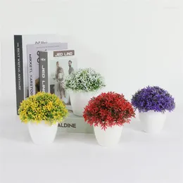 Decorative Flowers Artificial Plants Bonsai Creative Mini Small Ball Home Living Room Office Desk Pography Props