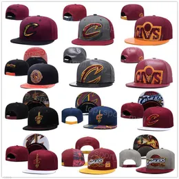 Caps esportivos de basquete Sun Chapéus time ajustável Collin Sexton Cedi Osman Jarrett Allen Black Vermelho Branco Azul Men do Snapback Men