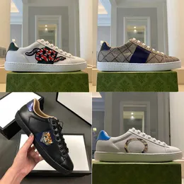 Designer-Herren-Sneaker mit Ace-Stickerei, Ace-weiße Sneakers, Damenschuhe aus echtem Leder, Stickerei, klassischer Schuh, Python-Stickerei, Bienen-Tiger, große Größe 48 Nr. 9