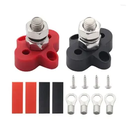 All Terrain Wheels Battery Power Distribution Terminal Block Set M6/M8/M10 Single Studs/Bus Bar Positive/Ground Insulated Junction Post