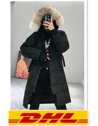 2022 г -жа Стил Канада Зимний Топ Женщины Homme Jassen Chaquetas Parka Overwear Big Real Wolf Fureed Cooled FourRure Manteau Dow