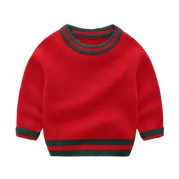 2022 New Boys' Girls' Sweaters Newborn Cashmere knit shirts Autumn and Winter Baby Fashion Designer Pullover Wool Knitwear Baby Thickened Bottoming Shirt