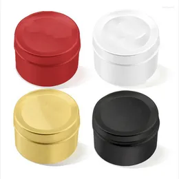 Storage Bottles 1pc Portable Mini Tea Caddy Metal Boxes Sealed Kitchen Gadgets Travel Flower Packaging Containers