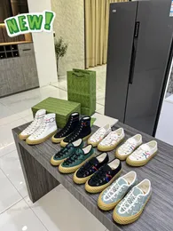 Mens Interlocking G High-Top Shoes Sneaker Canvas Designer Tortuga Maxi Monograms Pattern Soletta con marchio Piatto Suola in gomma Lace-up Round Low Ace Traine w9uB #