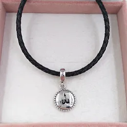 925 Sterling Srebrna biżuteria Making Kit Pandora Disny Happy Park Castle Night Charm Cute Peads Zestaw Breaz Bransoletki dla kobiet DIY ręcznie robiony naszyjnik Anlajewel