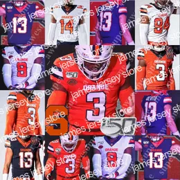 Abbigliamento da football universitario americano Maglia da calcio arancione Syracuse 5 Donovan McNabb 44 Jim Brown 39 Larry Csonka John Mackey Ernie Davis Joe Morris Floyd Little Don McPhe