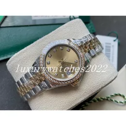 Orologi da donna di lusso V5 Designer Diamond Lady Watch 31mm Dress Automatic Mechanical All Stainless Steel Band Wristwatches Gift