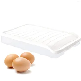 Opslagflessen 24 rooster eierdoos met deksel draagbare een enkele laag pp bescherming bin koets container