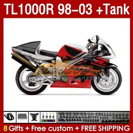 Suzuki Srad Red Black BLK TL-1000 TL 1000 R 1000R TL1000R 98 99 00 01 02 03 차체 162NO.63 TL-100R 1998 1999 2000 2001 2002 2003 TL1000 R 98-03 FAIRING