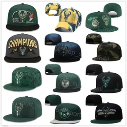 Sol justerbar bollkapsel snapback utrustade stickade lag sport basket hattar khris middleton giannis antetokounmpo jrue semester andningsbara män