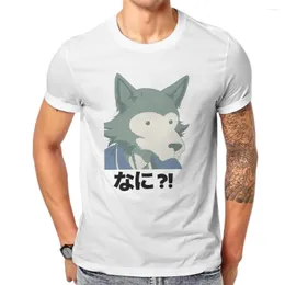 Herr t -skjortor beastars djur anime legoshi tshirt klassiska män grafisk tonåring streetwear toppar stor storlek bomullsbesättningsskjorta