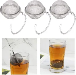 Rostfritt stål kaffeteverktyg Pot Infuser Sphere Locking Spice Tea Ball Silter Mesh Silter Filter Infusor FY3573 Partihandel