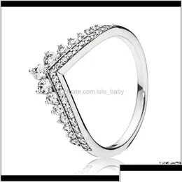 Ringas de banda Trendy genuína 925 SERLING SIERRO PRINCESSO PRINCESSO PRINCESSO RING RING PARA MULHERES PARTE PANDORA JOENS GIF OTMN8