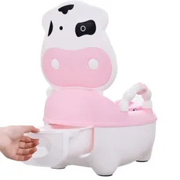 Potties siedzenia kreskówkowe urocze zwierzęce dzieci toaleta krowa dziecko przenośne dziecięce dziecięce urządzenie treningowe t221014