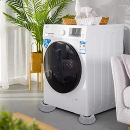 Hooks 4st Universal Washing Machine Foot Pad ökade Anti-Scid Absorber Drum Anti-Shake Kylskåpstativ