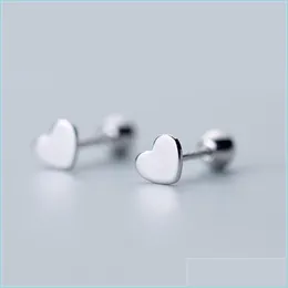 Stud Stud 925 Sterling Sier Earrings for Women Wedding Complement Party Girl Hollow Simplisal Aretes 3503 Q2 Drop Delivery 202 DHA5F