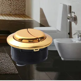 Bath Accessory Set Round Shape Water Tank Accessories Valve Easy To Install Multi-size Double Flush Gold Toilet Button