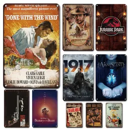 Classic Movies Film Poster Metal Painting Plaque Tin Sign Vintage Movie Room Shop Decor Plate Signs Retro Cinema Stickers Man Cave Home Decor