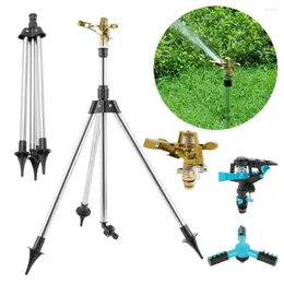 Equipamentos de rega 360 graus girando o jardim automático de água aspersor tripé tripé Bocada de pulverizador de irrigação Sistema de pulverizador