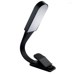 Tischlampen Mini-Clip auf LED-Augenpflege-Buchlichtern Lesen Kunststoffmaterial Flexible kleine Nacht für das Bett