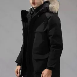 Parkas płaszcze męskie projektanci damskiej kurtki veste homme zima jassen puffer duży futra odzież z kapturem czteroosobowa manteau Hiver Canadian Parkas Rozmiar xs-2xl