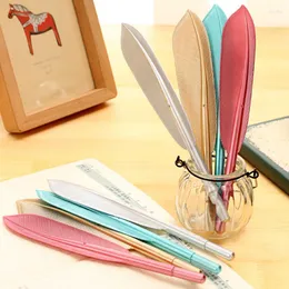 Jonvon Satone 20 PCS Feather Pens 한국 귀여운 펜 핸들 편지지 도매 레트로 크리에이티브 성격 중립