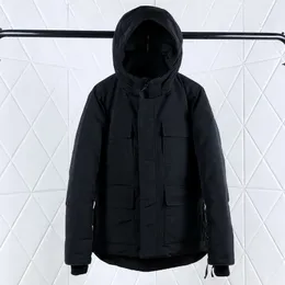 Hiver Bomber Hommes Grand Noir À Capuche Fourrure Duvet Manteau Veste Outwear Taille XS-xxl