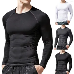 Magliette da uomo 2022 Autunno Fresco e ad asciugatura rapida Jogging Slim Top Sport Bottoming Tee Shirt Girocollo Pullover T-shirt Sportswear # t3g