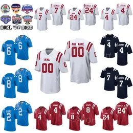 NCAA College Ole Miss Rebels Football 2 Jaxson Dart Jersey 7 Luke Altmyer 6 Zach E Ulysses Bentley IV Malik Heath Quinshon Judkins University Numero nome personalizzato