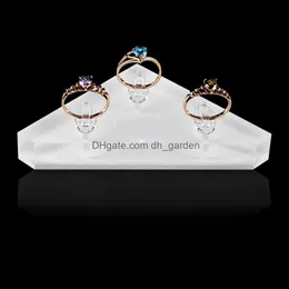 Jewelry Pouches Bags Jewelry Pouches Bags Javrick Clear Acrylic Holder Pography Props Ring Clips Display Stand Rings Organizer Show Dhhqj
