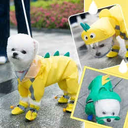 ملابس الكلب Pet Raincoat مقنعين جرو عاكس معطف المطر في الهواء الطلق لوازم مقاومة للماء