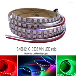 Strips WS2812B 3535/ Individually Addressable RGB Led Strip 60leds/m 144leds/m 4mm/5mm/7mm Width PCB SK6812 Pixels Light