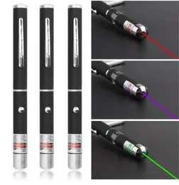 Penna a punta laser a led rosso Verde blu Luci laser a raggio di luce per SOS all'aperto Caccia Insegnamento Riunione PPT Regalo per bambini di Natale