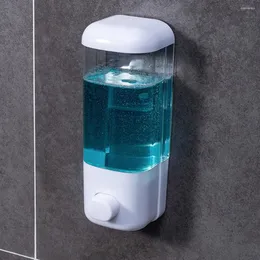 Liquid Soap Dispenser 500/1000ML Dispensers Bathroom Wall Mount Shower Shampoo Bottle Lotion Container Holder Non Perforated El Toliet