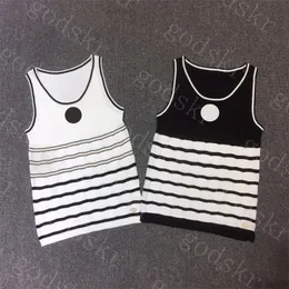 Brand Logo Tanks Womens Tops Stripe Pattern Camis for Women Premium Ladies Tees Knitwear