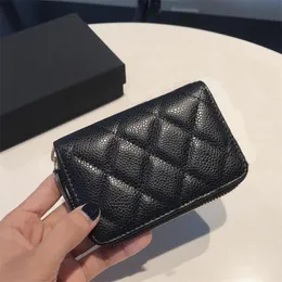 The real Leather Luxury Top Brand Fashion Retro Credit Card Holder Business Clip Coin Purse for the wowen