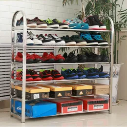 Clothing Storage Shoe Rack Multi-layer Simple Household Dormitory Stainless Steel Rangement Chaussure Zapatero Mueble