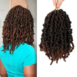 10 inch Spring Twist Hair Short Curly Passion Twist Crochet Braids 15 Strands/Pack Synthetic Braiding Hair Extension LS28