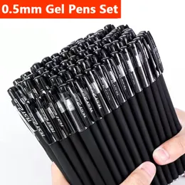Gel Pens Set 0.5 mm Black/Red/Blue Gel Ink Refills Kawaii Stationery for Student Test Schoo Office Writing Supplies